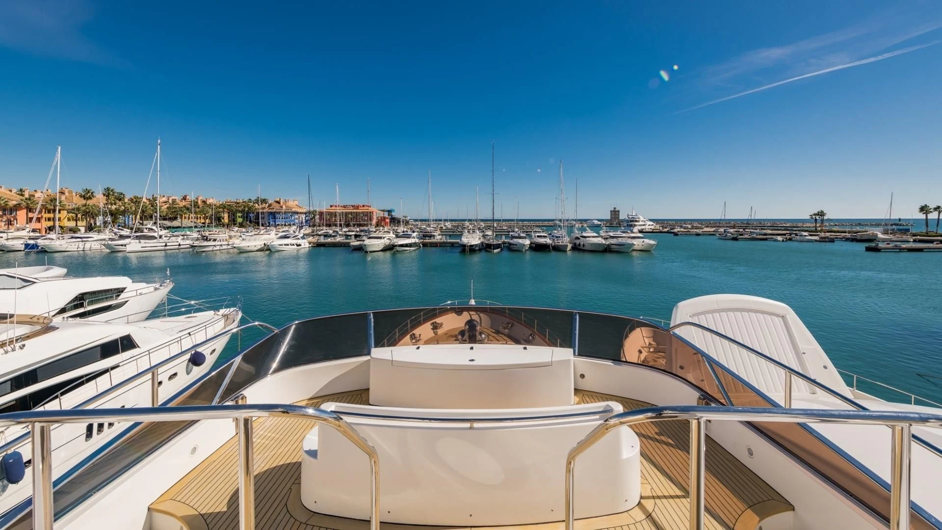 a boat in the water aboard LA BELLA SARA III Yacht for Sale