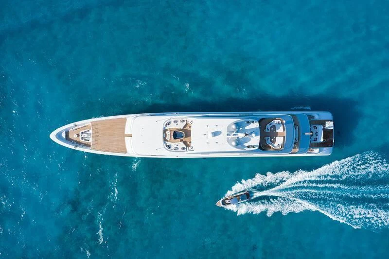 a ship in the water aboard ARROW Yacht for Sale