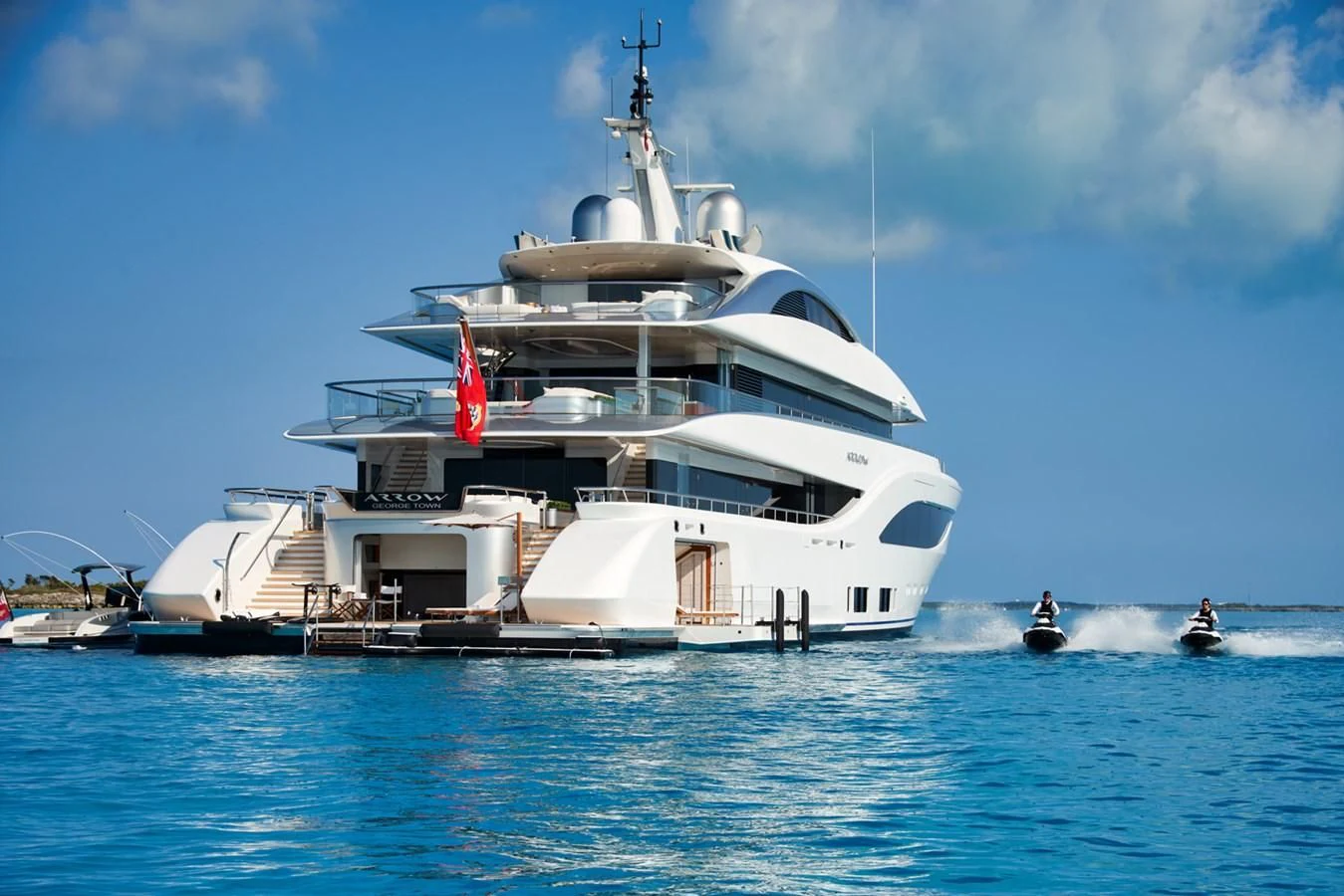 a boat in the water aboard ARROW Yacht for Sale
