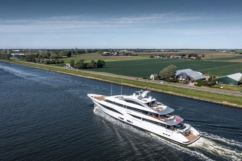 a boat on the water aboard ARROW Yacht for Sale