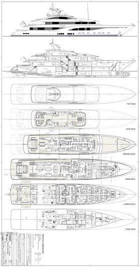 diagram aboard ARROW Yacht for Sale