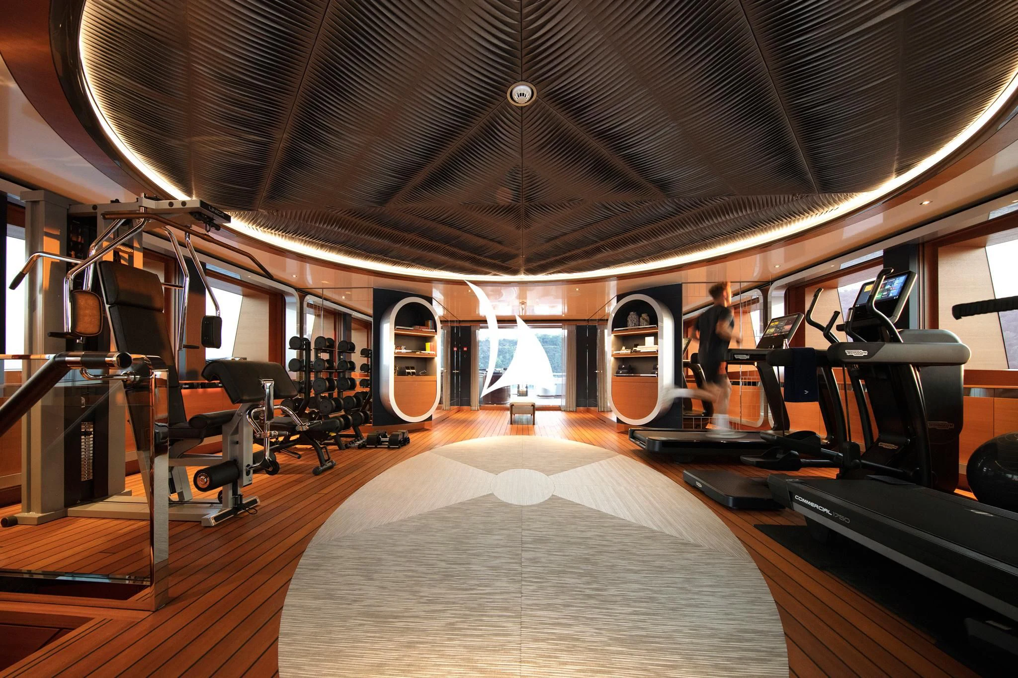inside of a vehicle aboard ARROW Yacht for Sale