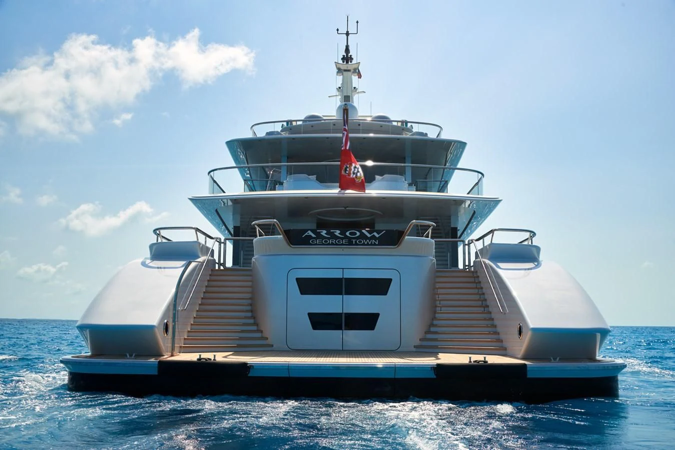 a boat on the water aboard ARROW Yacht for Sale