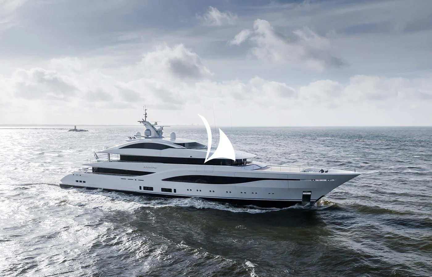 a boat in the water aboard ARROW Yacht for Sale