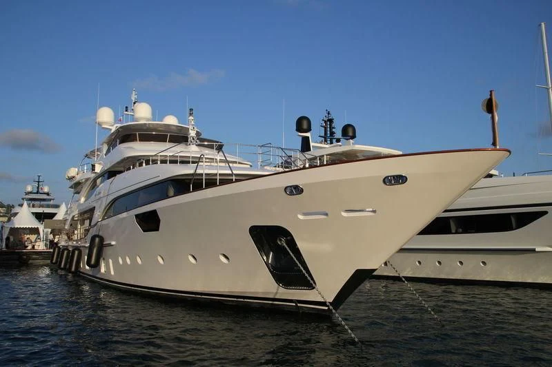 a large white boat aboard NELA Yacht for Charter