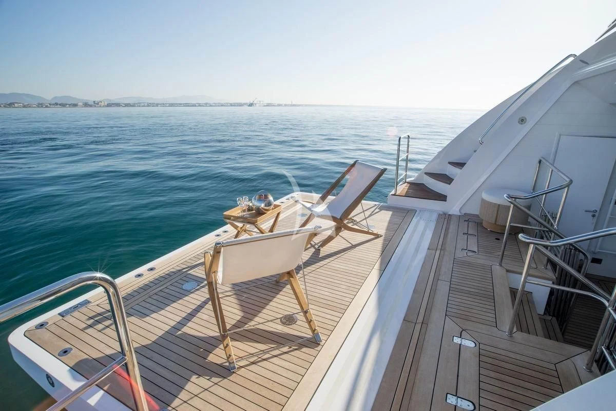 a boat on the water aboard NELA Yacht for Charter