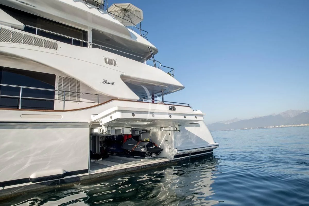 a boat on the water aboard NELA Yacht for Charter