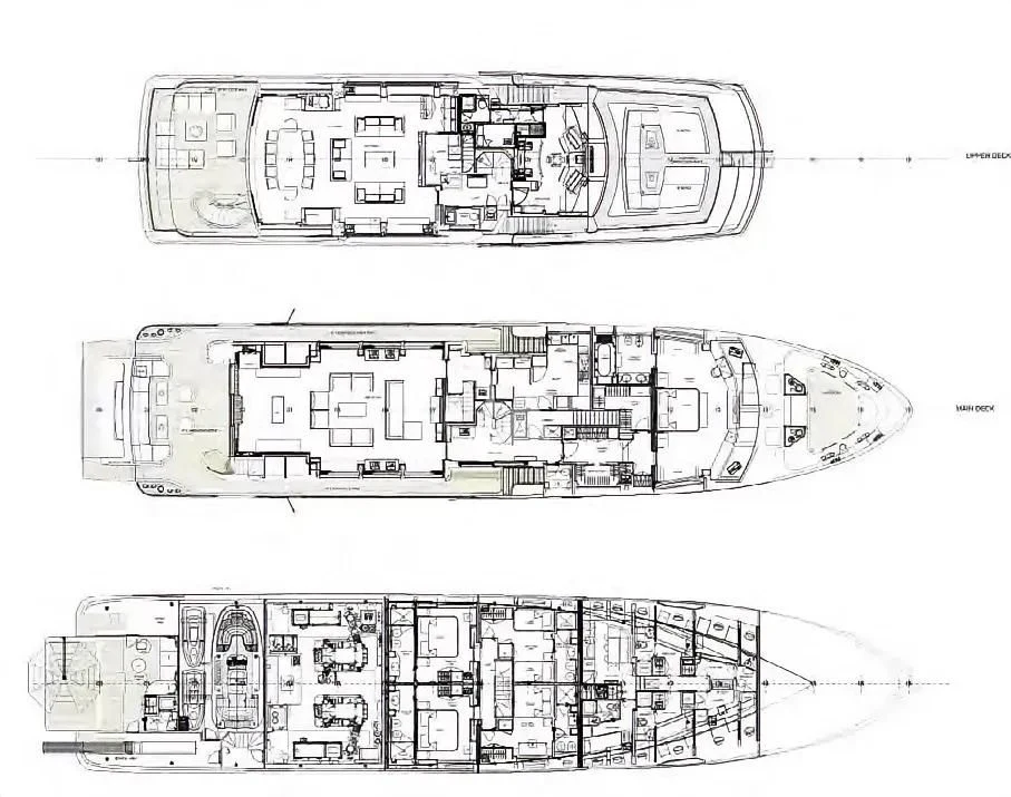 diagram, engineering drawing aboard NELA Yacht for Charter