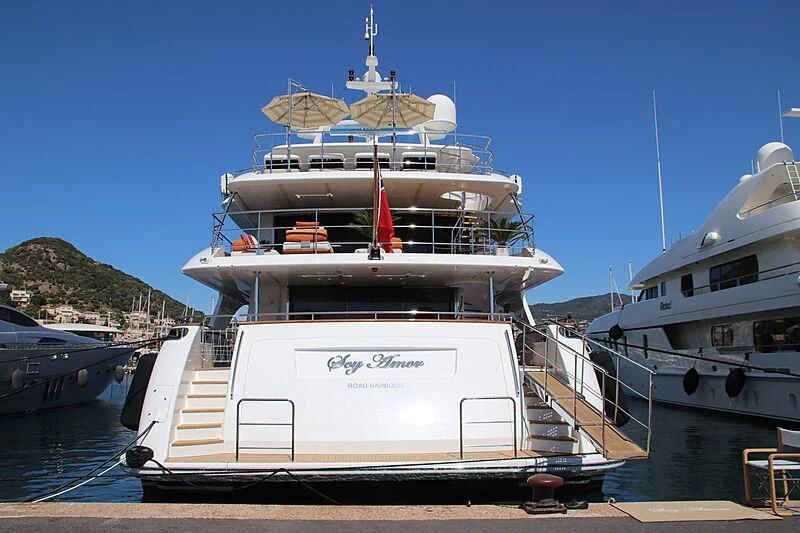 a couple of boats docked aboard NELA Yacht for Charter