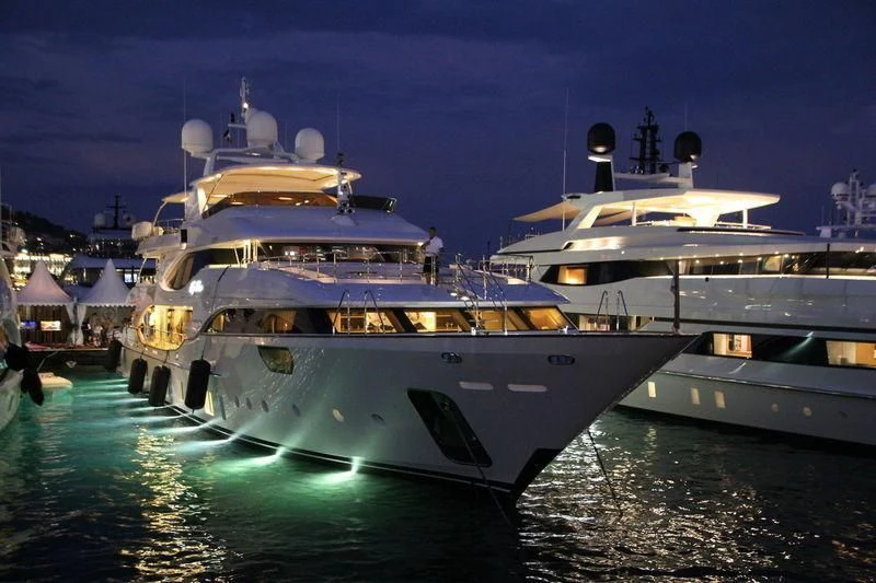a large boat in the water aboard NELA Yacht for Charter