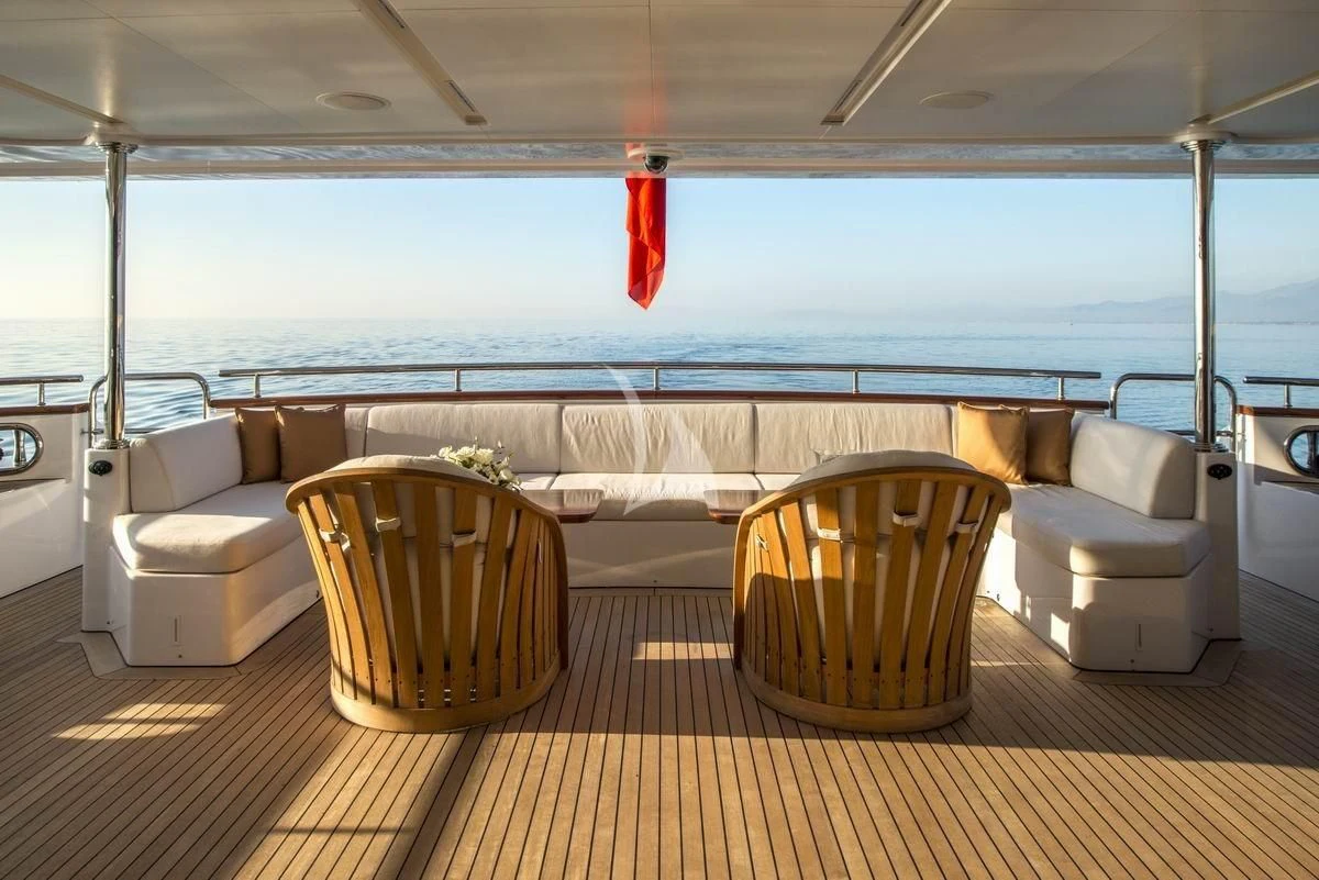 a boat on the water aboard NELA Yacht for Charter