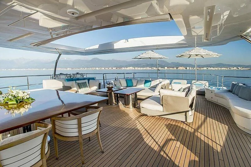 a boat on the water aboard NELA Yacht for Charter