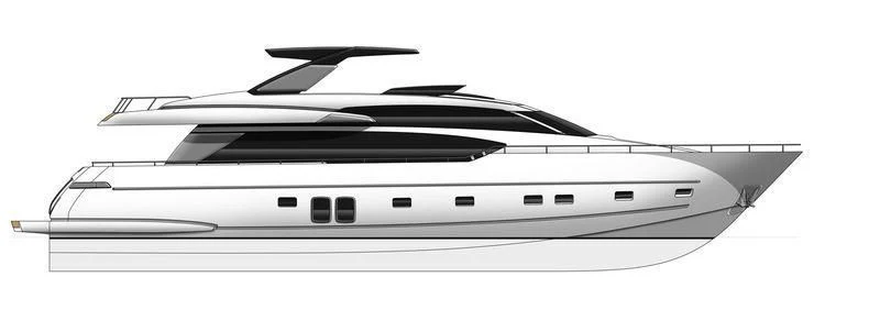 a silver and black car aboard SLAM Yacht for Sale