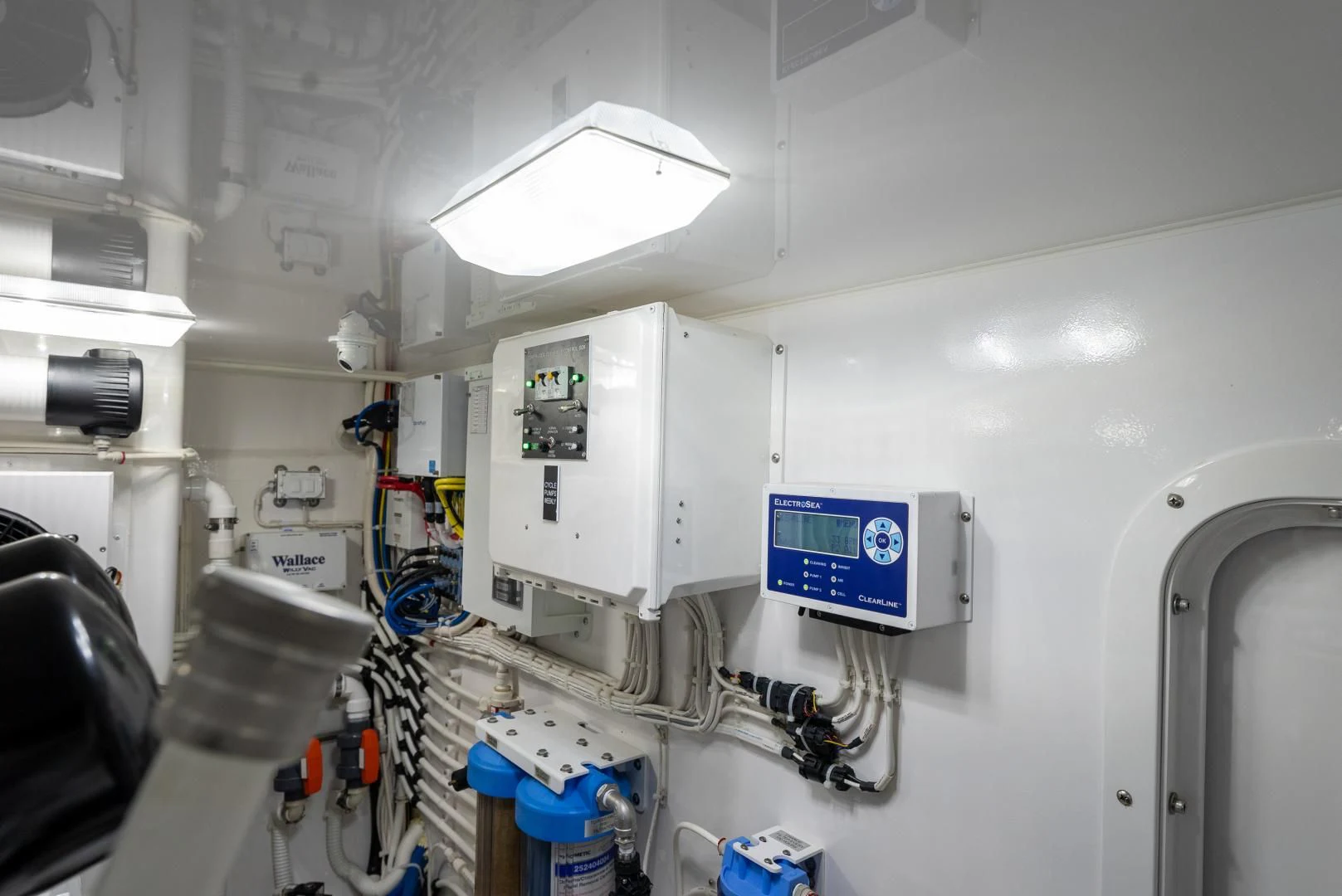 a room with equipment and equipment aboard IT JUST TAKES TIME Yacht for Sale
