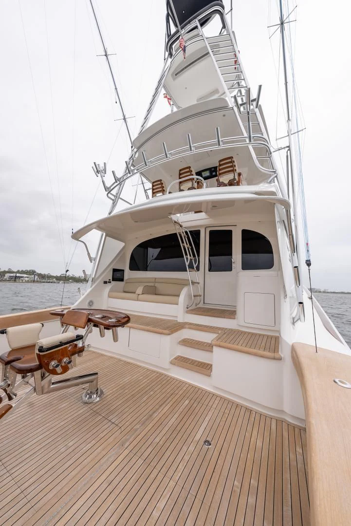 a boat on the water aboard IT JUST TAKES TIME Yacht for Sale