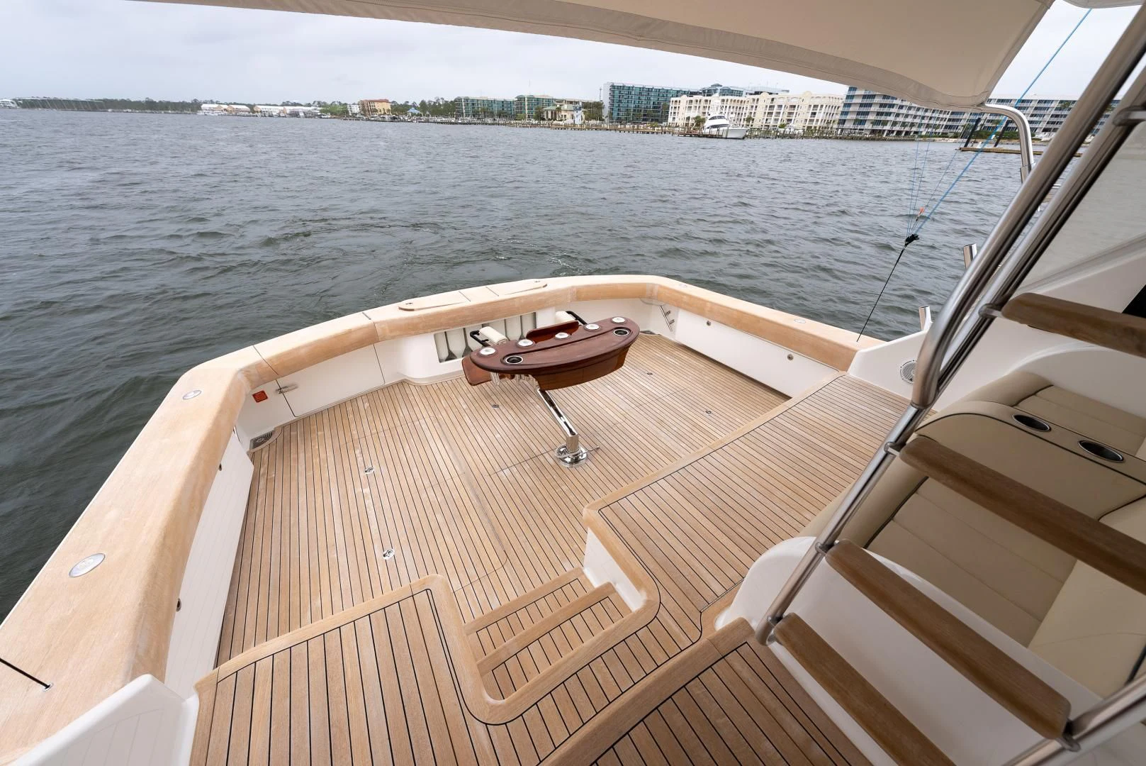 a boat on the water aboard IT JUST TAKES TIME Yacht for Sale