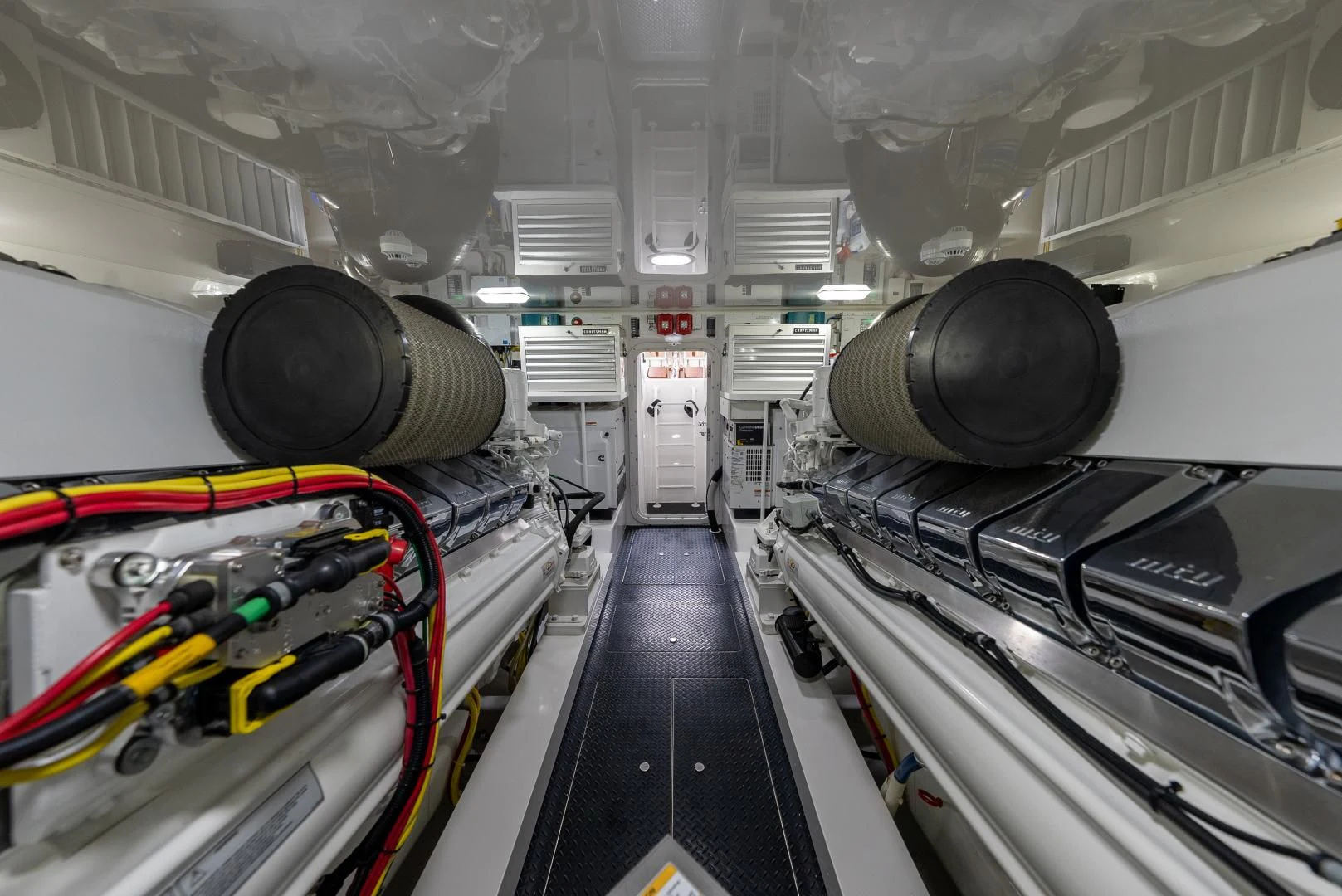 a large room with large machines aboard IT JUST TAKES TIME Yacht for Sale