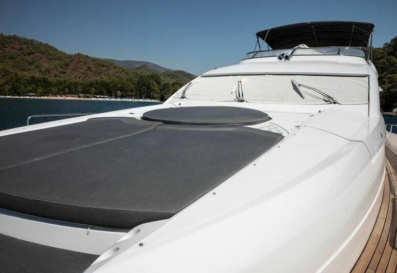 a boat on the water aboard SPACE ODDITY Yacht for Sale