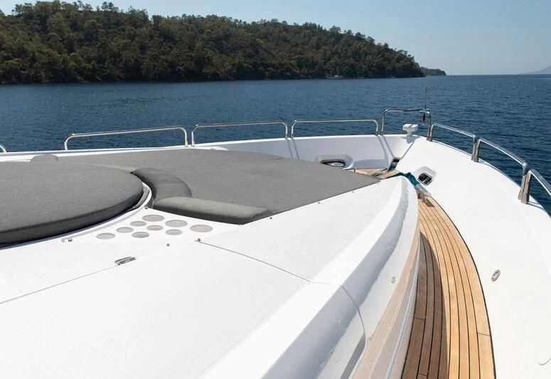 a boat on the water aboard SPACE ODDITY Yacht for Sale