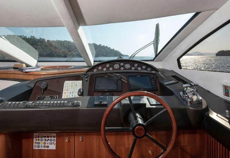 the inside of a car aboard SPACE ODDITY Yacht for Sale