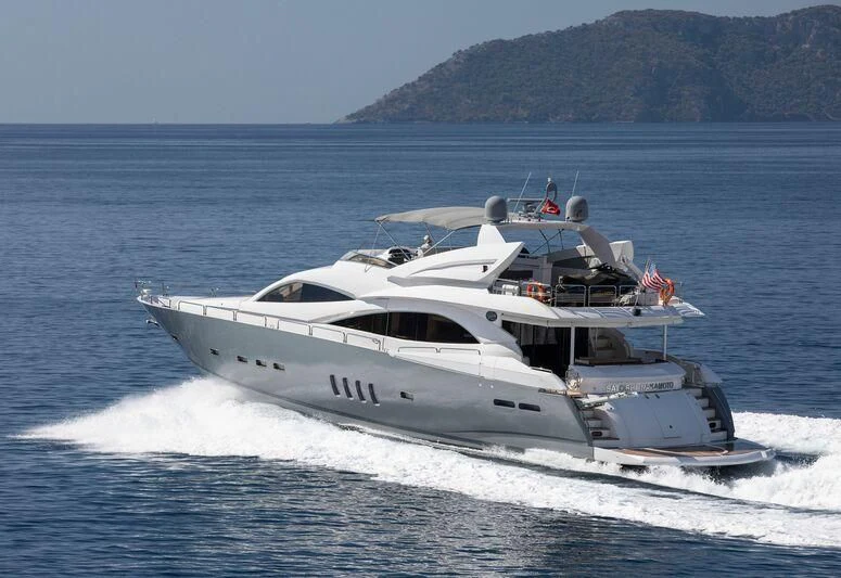 a boat on the water aboard SPACE ODDITY Yacht for Sale
