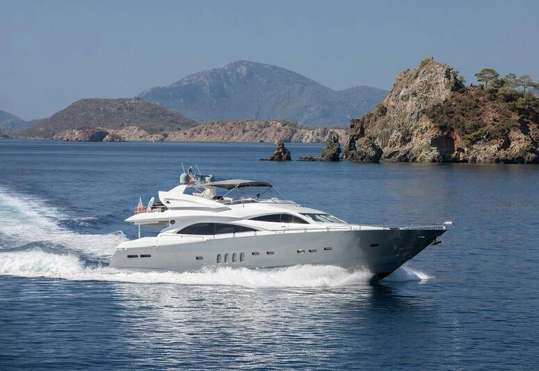 a boat on the water aboard SPACE ODDITY Yacht for Sale