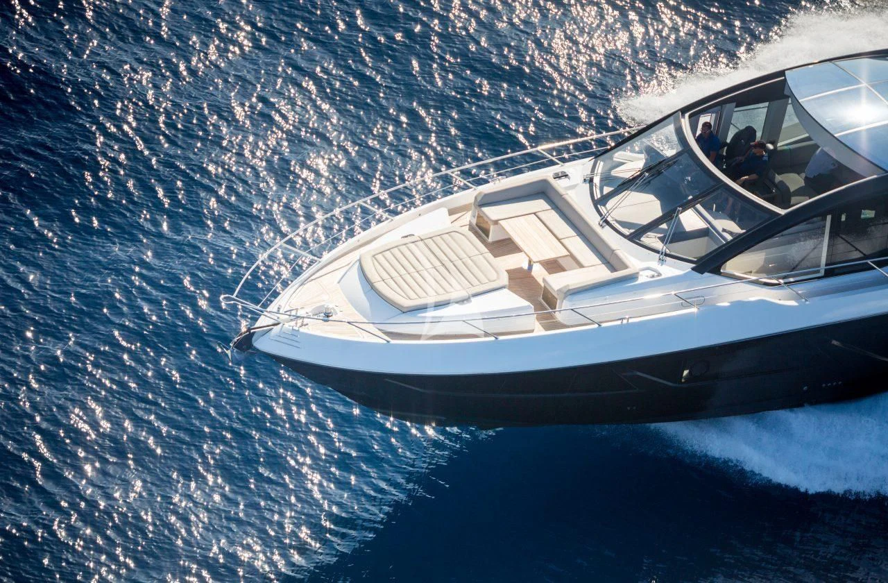 a boat on the water aboard STRATEGIC DREAMS Yacht for Sale
