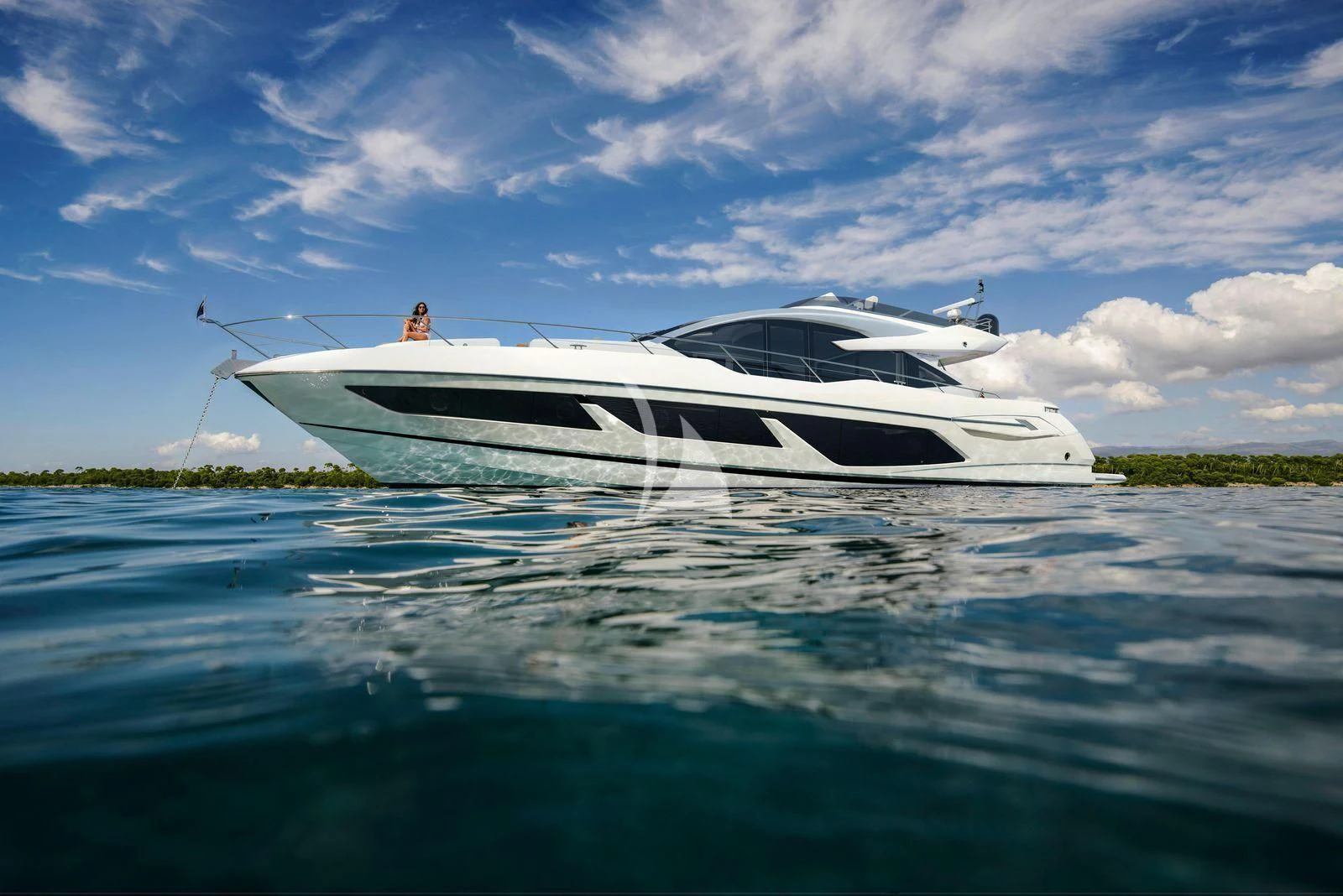 a boat in the water aboard STRATEGIC DREAMS Yacht for Sale