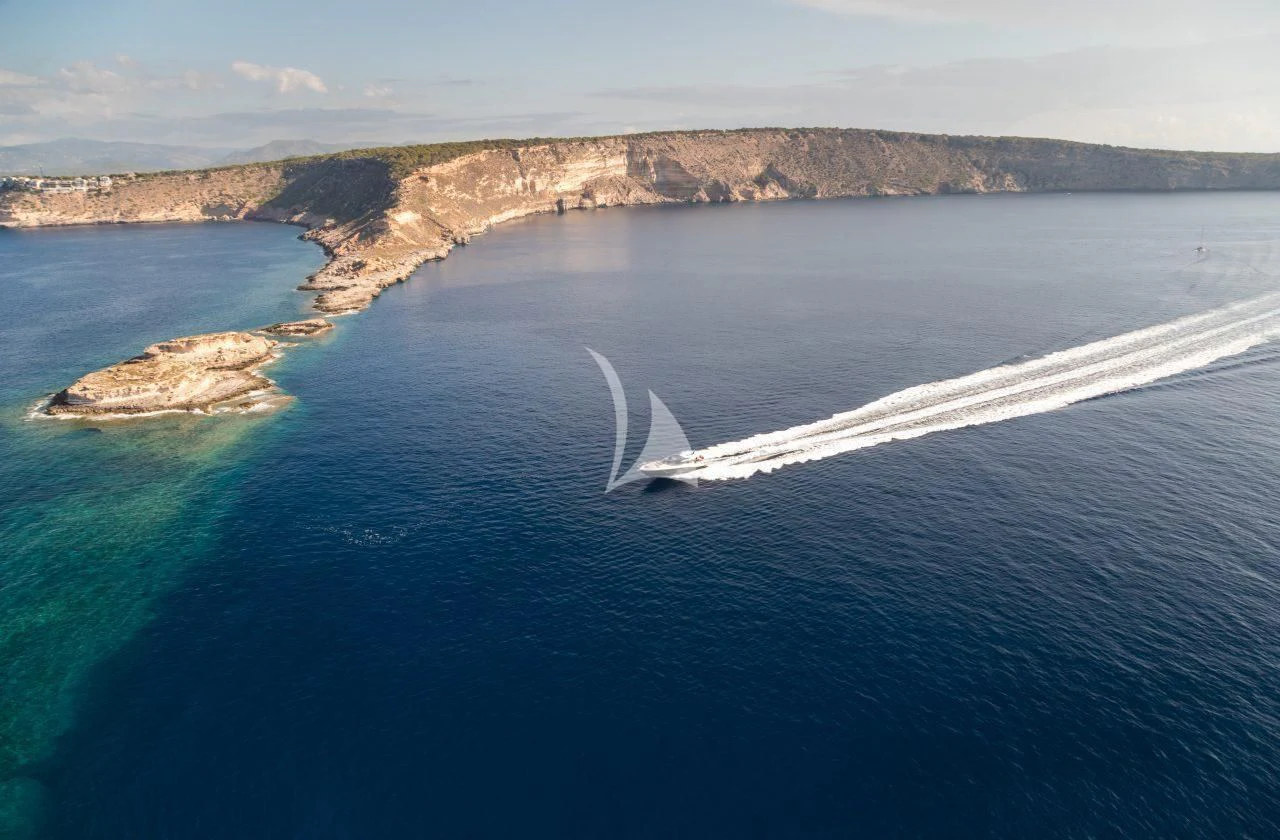 a body of water with a road on it and a road on the other side aboard STRATEGIC DREAMS Yacht for Sale