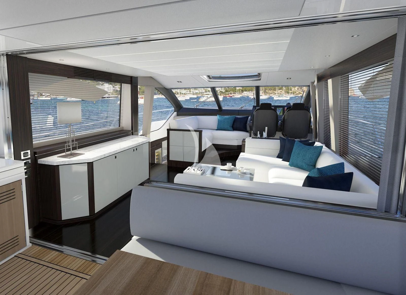 inside of a vehicle aboard STRATEGIC DREAMS Yacht for Sale