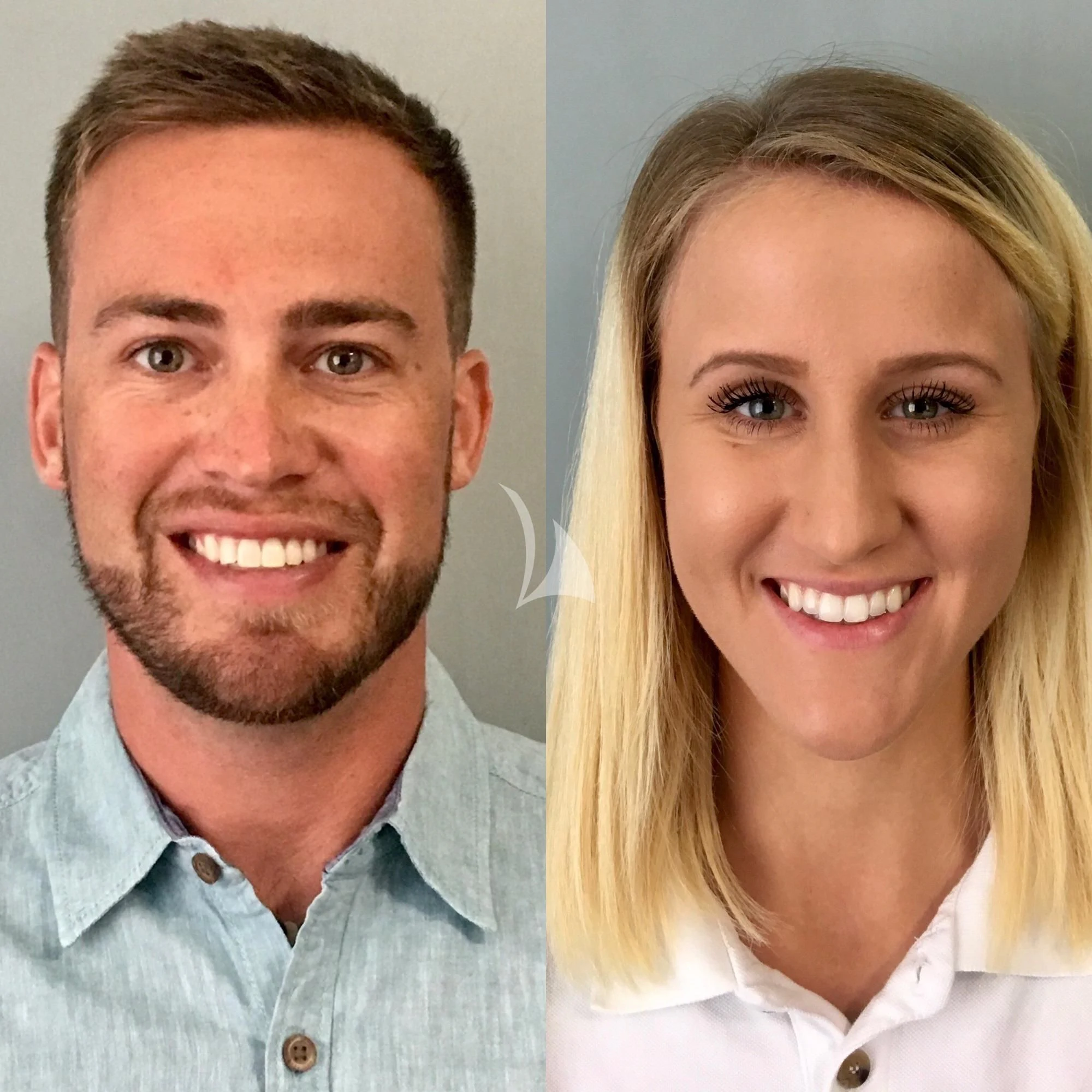 a man and woman smiling aboard STRATEGIC DREAMS Yacht for Sale