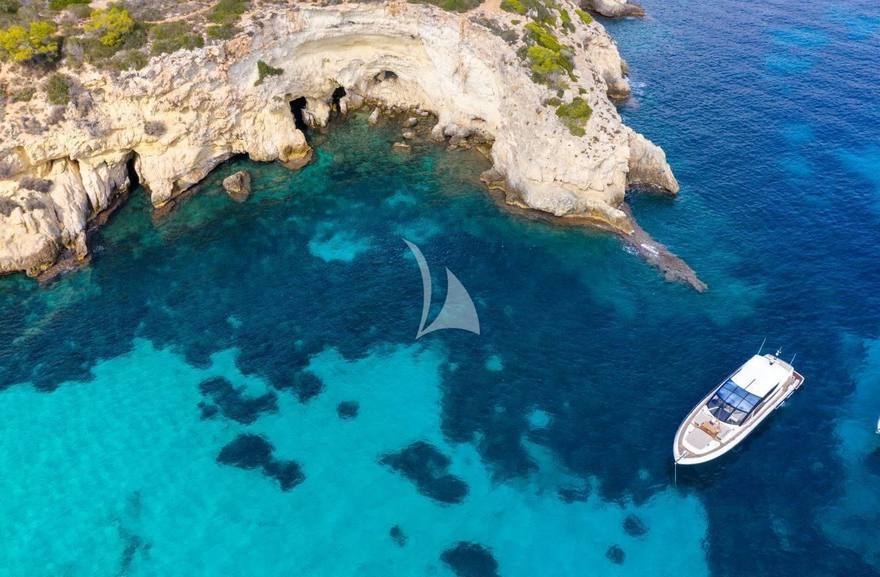 a boat in the water aboard STRATEGIC DREAMS Yacht for Sale