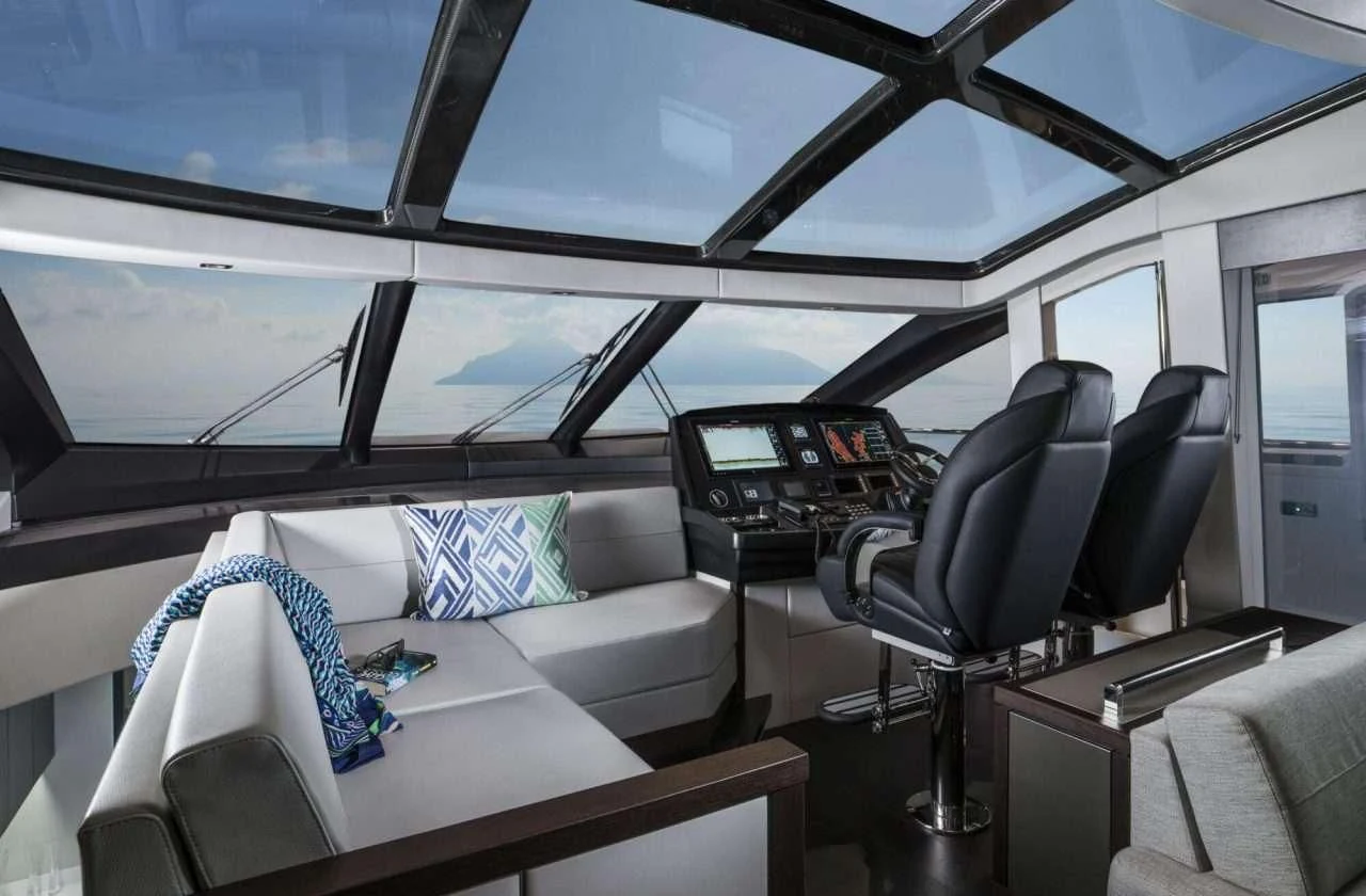 inside of a car aboard STRATEGIC DREAMS Yacht for Sale