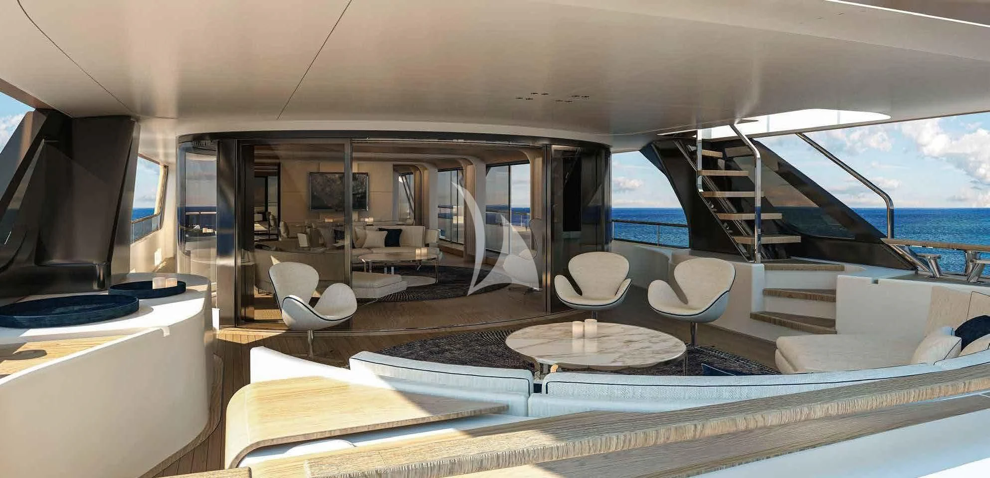 inside of a boat aboard HAYAT Yacht for Sale