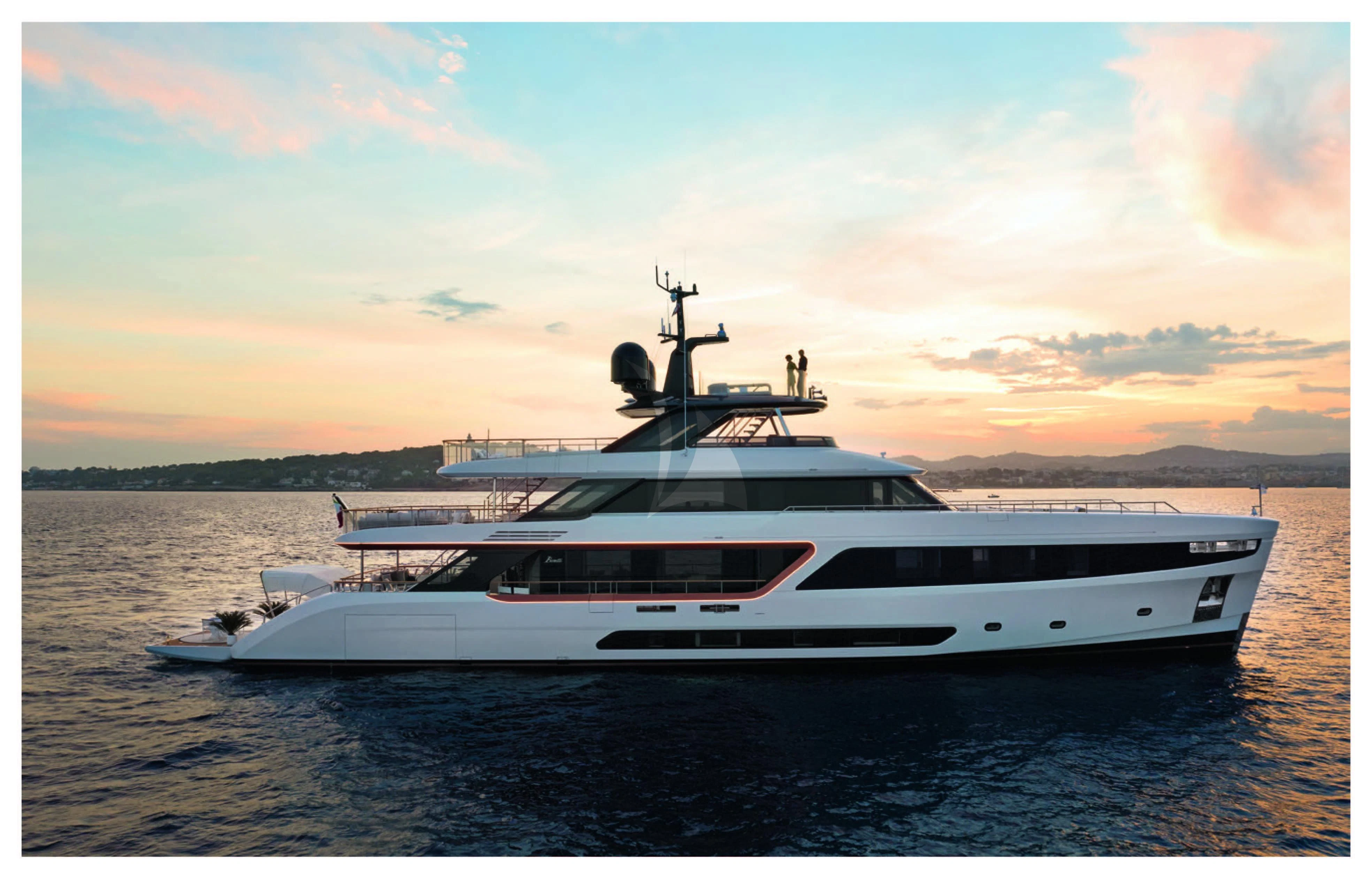 a boat in the water aboard HAYAT Yacht for Sale