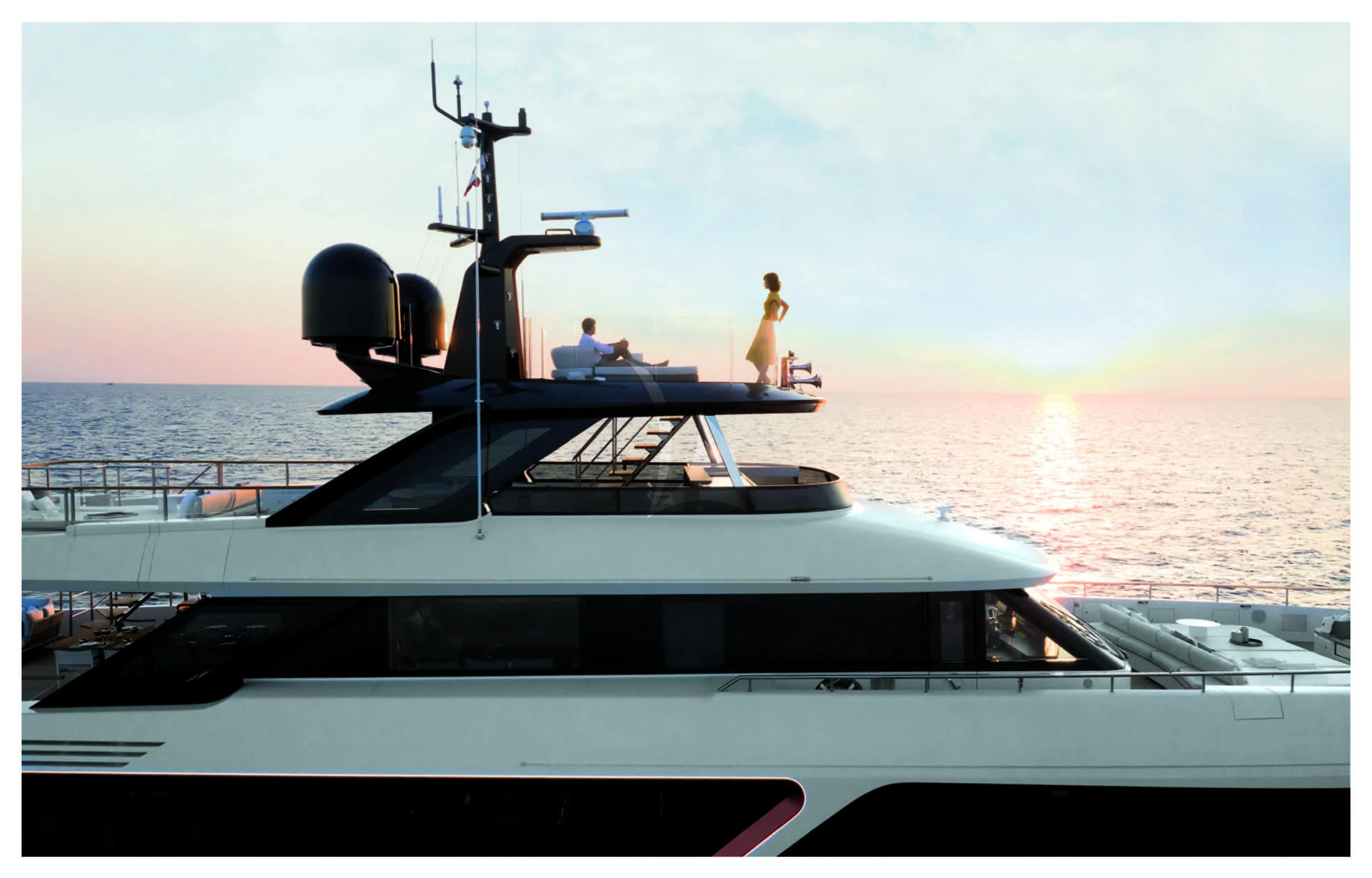 a boat on the water aboard HAYAT Yacht for Sale