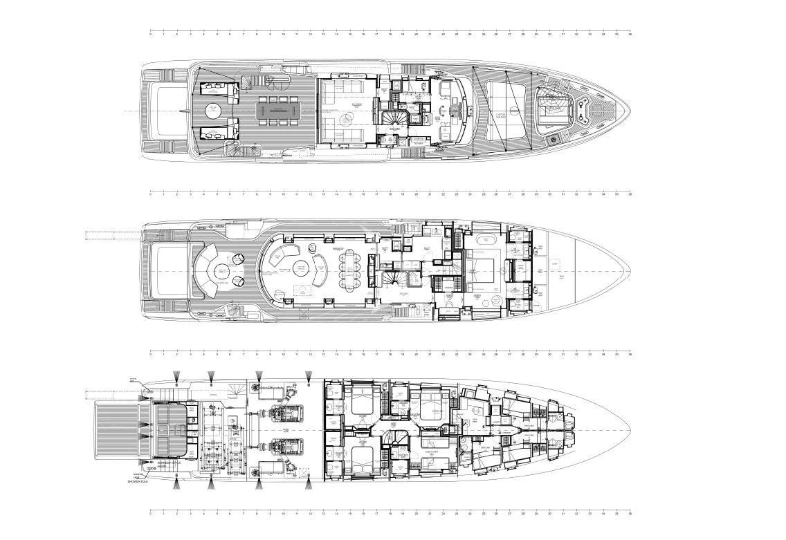 diagram aboard HAYAT Yacht for Sale