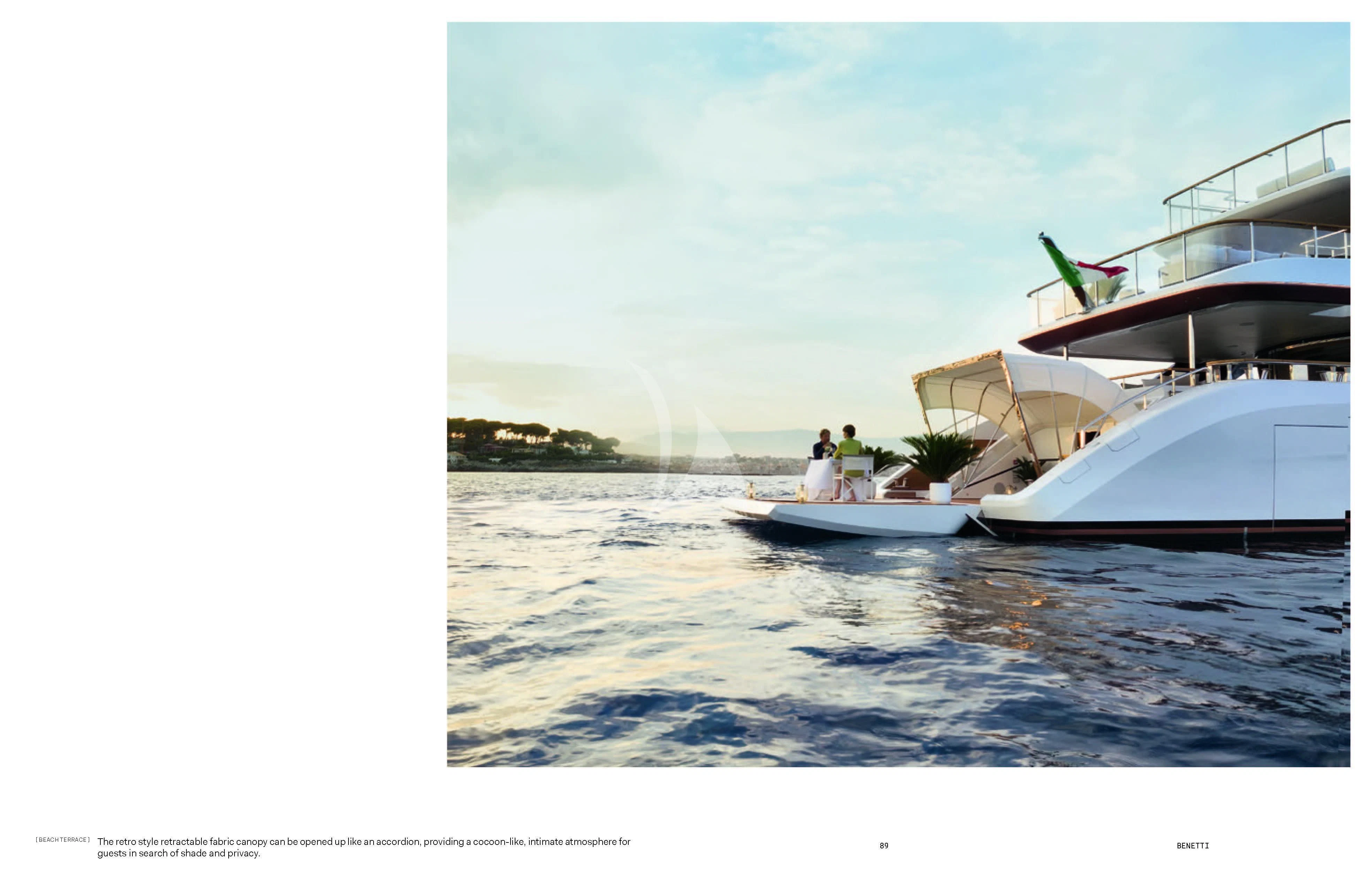 a couple people on a boat aboard HAYAT Yacht for Sale