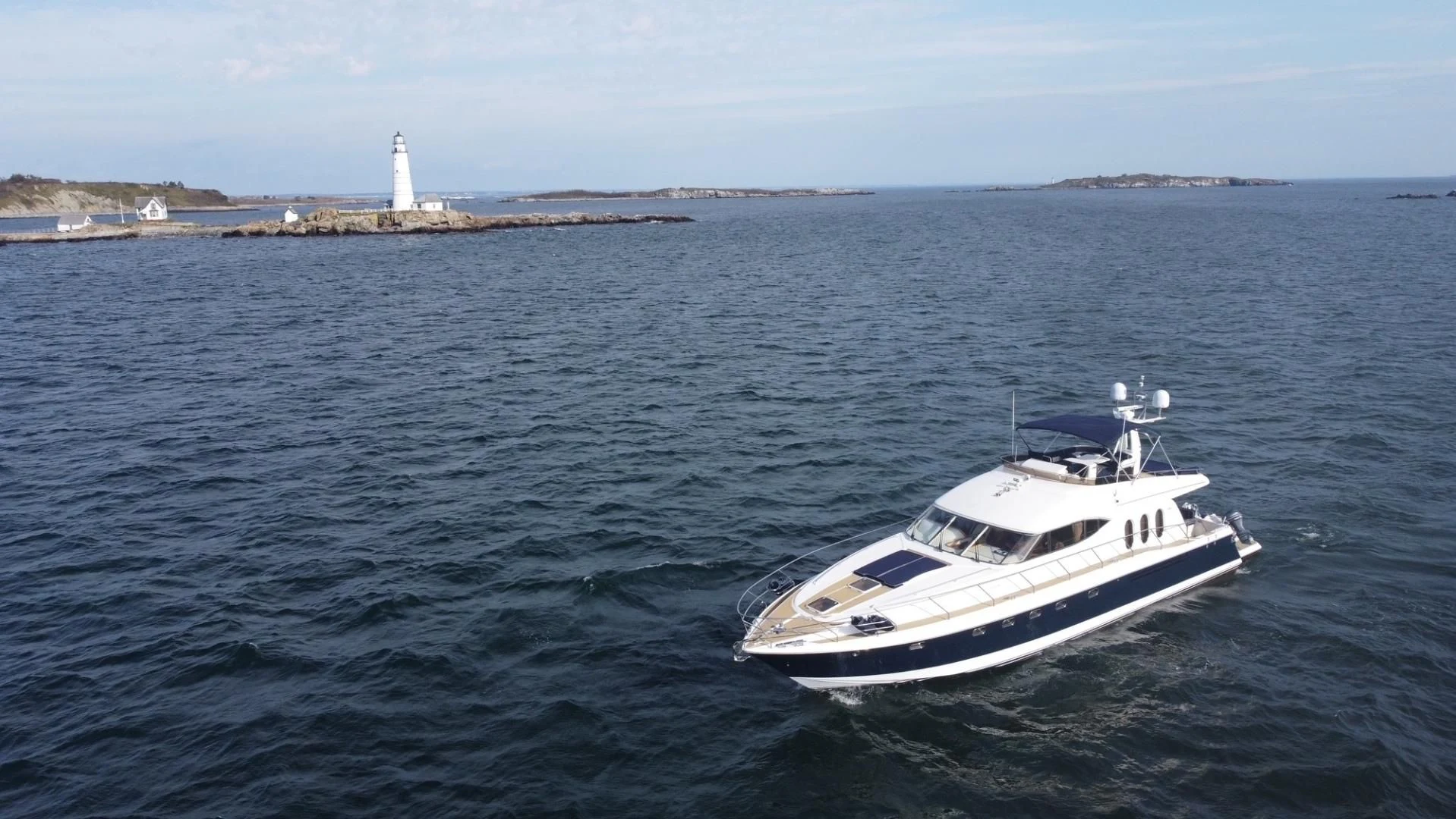 a white boat in the water aboard JOIE DU ROI Yacht for Sale