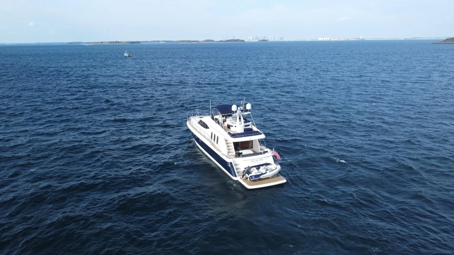 a boat in the water aboard JOIE DU ROI Yacht for Sale