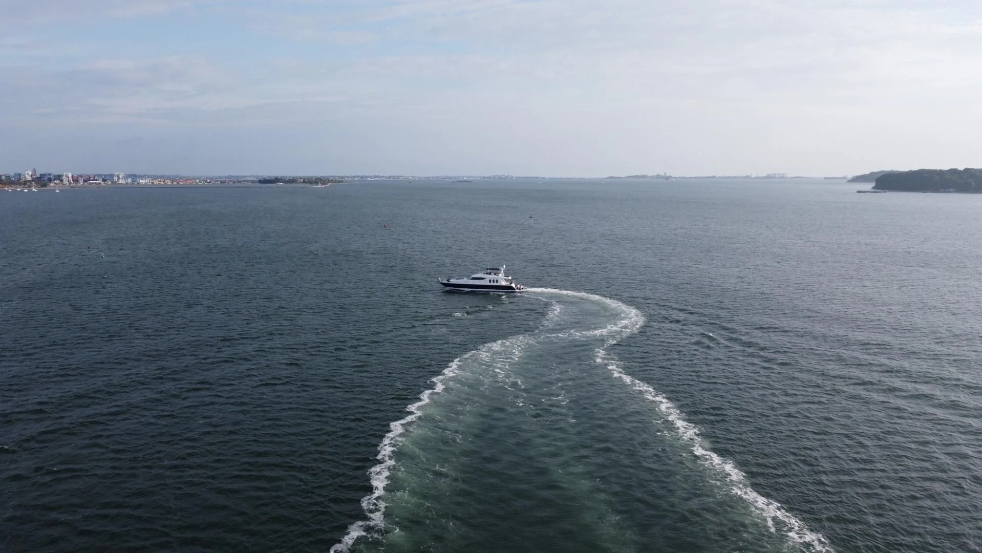a boat on the water aboard JOIE DU ROI Yacht for Sale