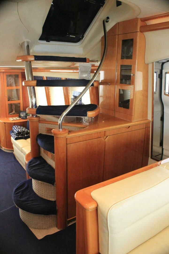 a room with a desk and a chair aboard JOIE DU ROI Yacht for Sale