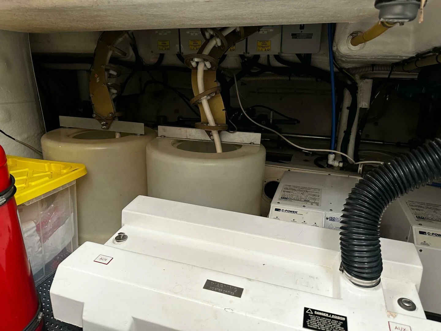 a machine with a large piece of equipment on it aboard JOIE DU ROI Yacht for Sale