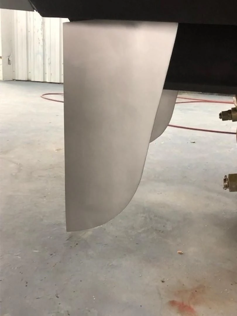 a close up of a leg aboard JOIE DU ROI Yacht for Sale