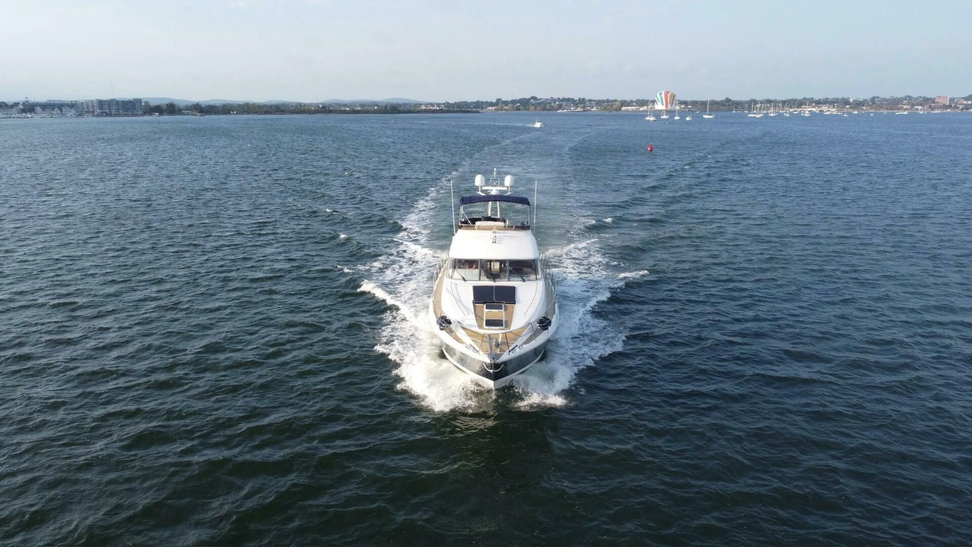 a boat on the water aboard JOIE DU ROI Yacht for Sale