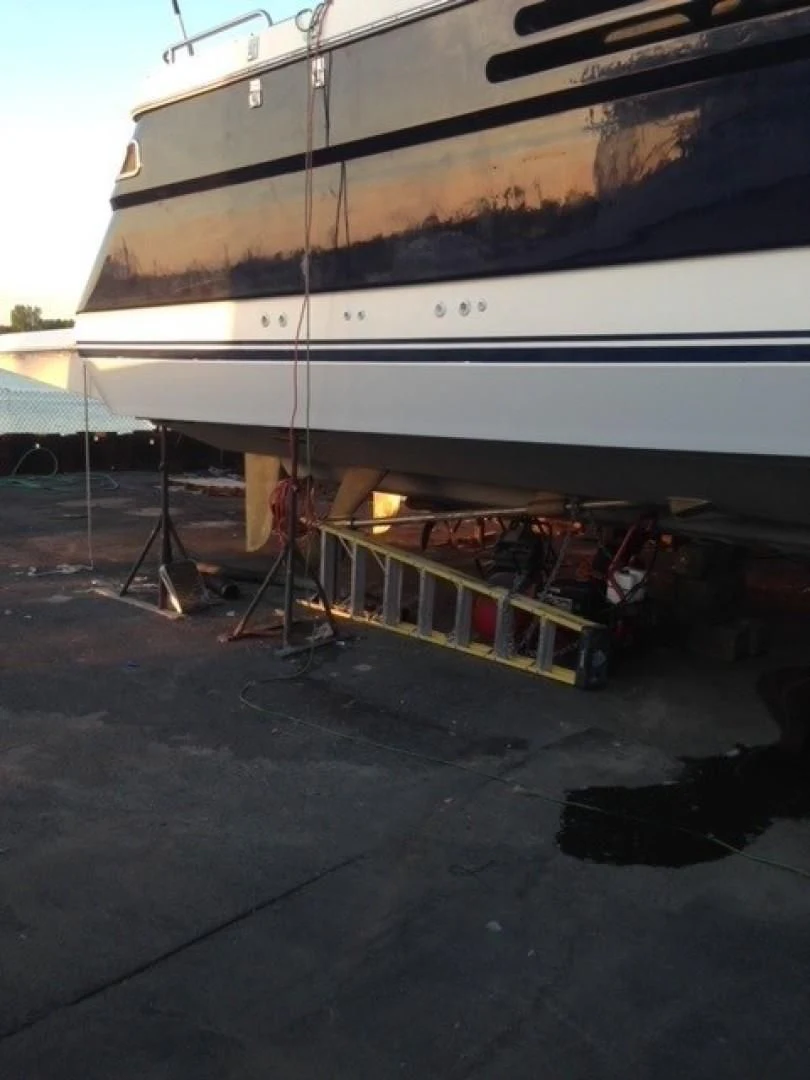 a boat on the water aboard JOIE DU ROI Yacht for Sale