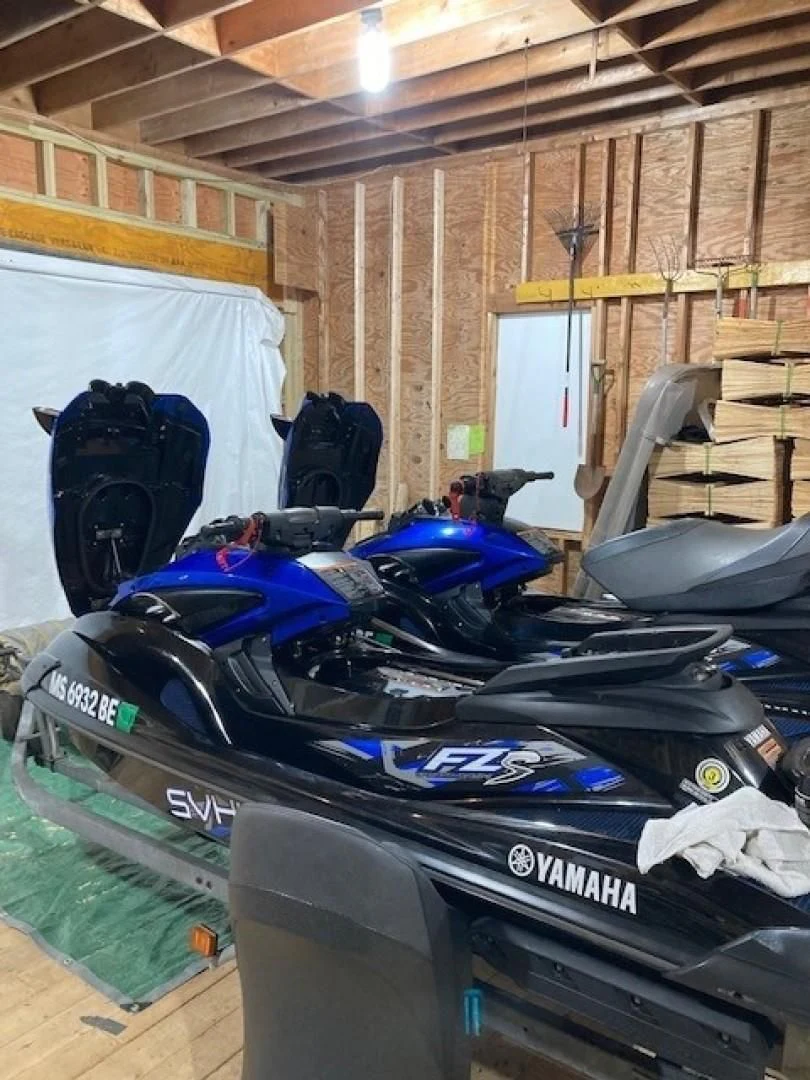 a car with a large hood aboard JOIE DU ROI Yacht for Sale