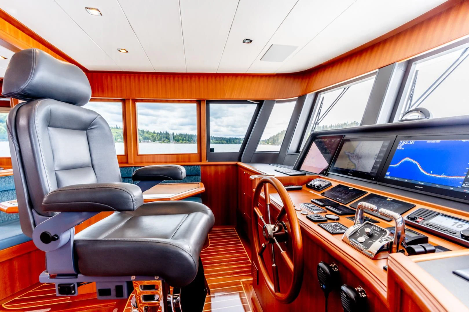 inside of a vehicle aboard MAHALO Yacht for Sale
