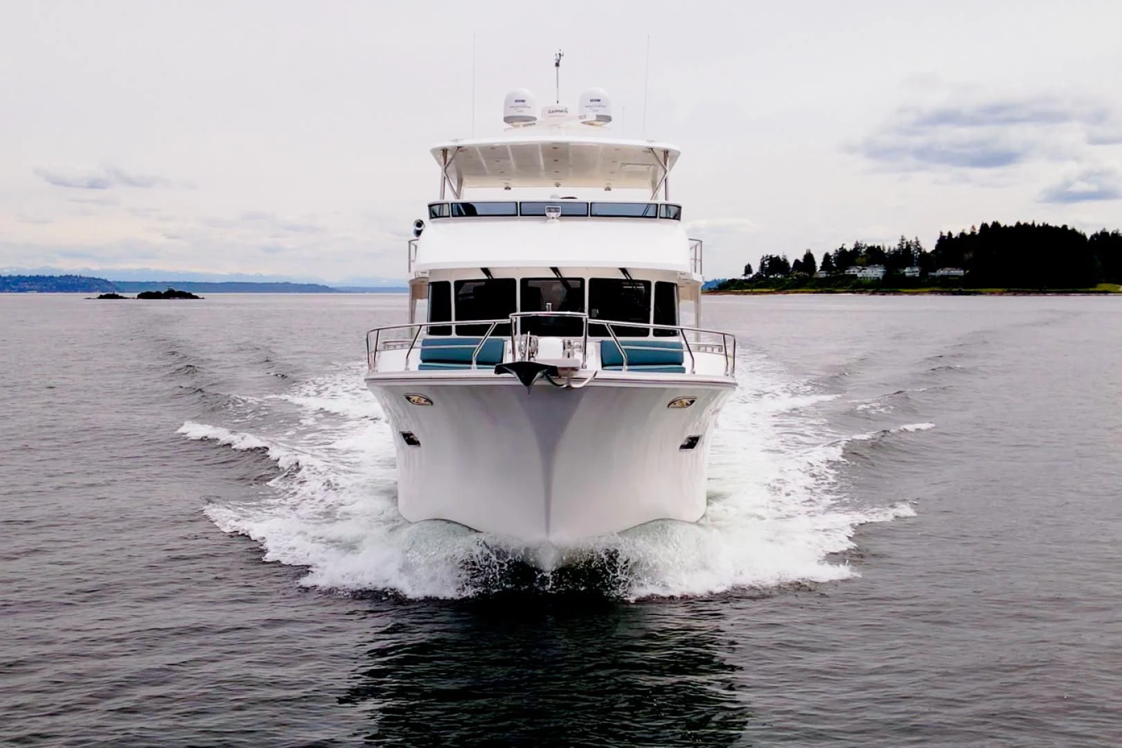 a boat on the water aboard MAHALO Yacht for Sale