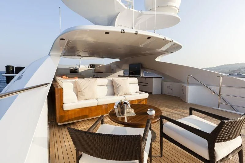 a boat on a boat aboard TAURICA Yacht for Sale